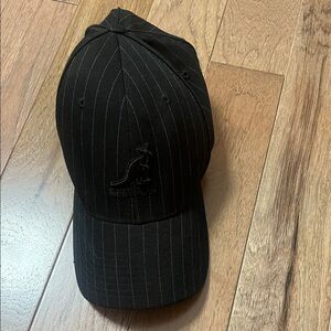 Kangol Black Pinstripe Baseball Cap